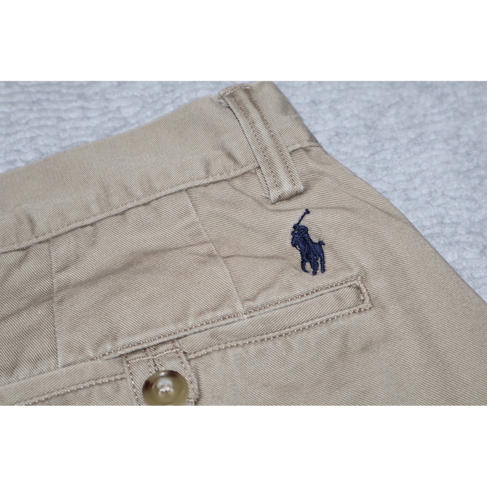 Polo Ralph Lauren Chino Pants Mens 34x32 Tan Classic Fit Cotton Twill FLAT